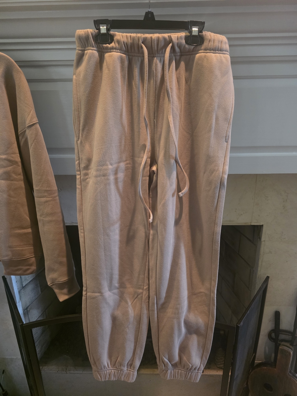 Zenana Outfitters Taupe Crewneck Sweatshirt & Jogger Set - Picture 3 of 5
